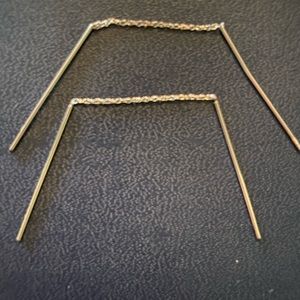 Earrings- White 14 carat gold